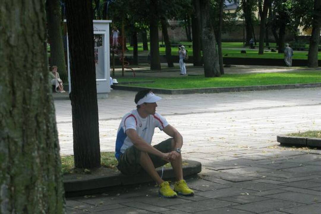 Po miestą pasklido jaunieji lengvaatlečiai