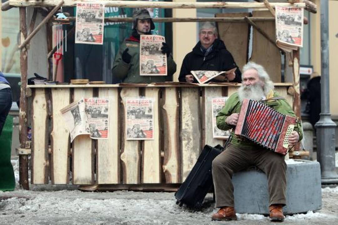Kaziuko mugėje R.Alekna mokėsi kalti pinigus