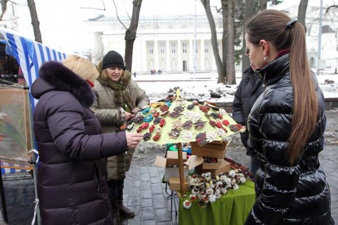 Kaziuko mugėje R.Alekna mokėsi kalti pinigus