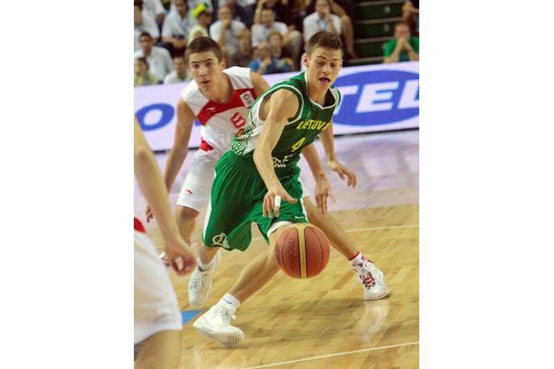 Jaunučių čempionato finalas: Lietuva - Ispanija 64:70