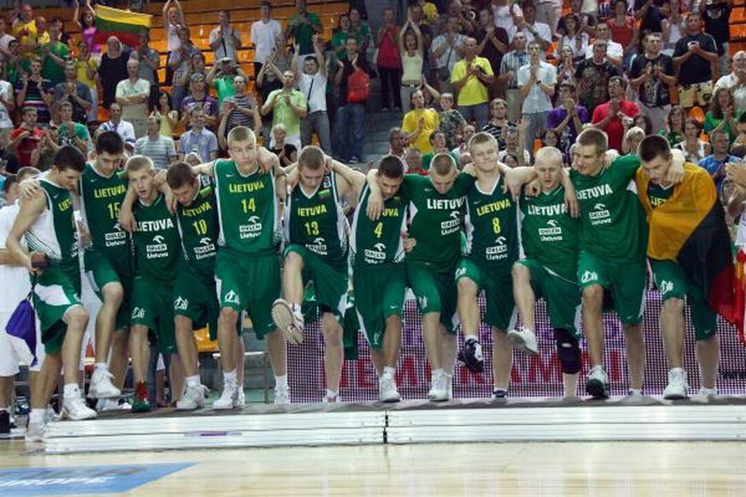 Jaunučių čempionato finalas: Lietuva - Ispanija 64:70
