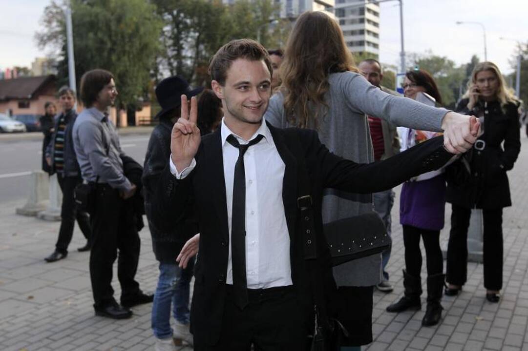 Į filmo premjerą M.Jankavičius atjojo ant žirgo