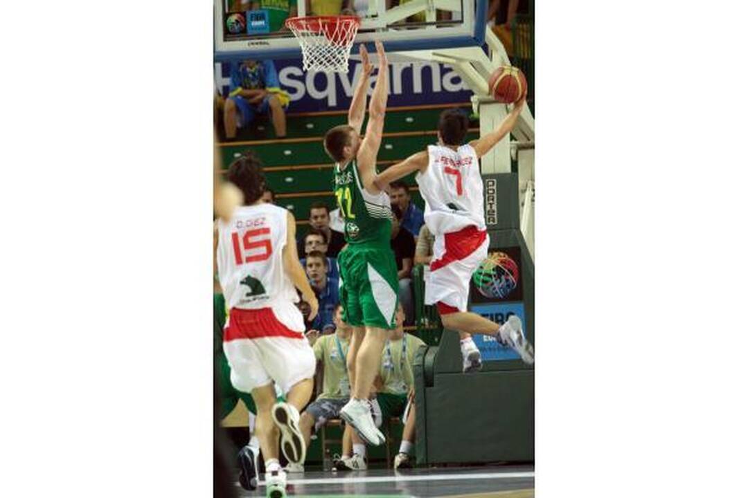Jaunučių čempionato finalas: Lietuva - Ispanija 64:70