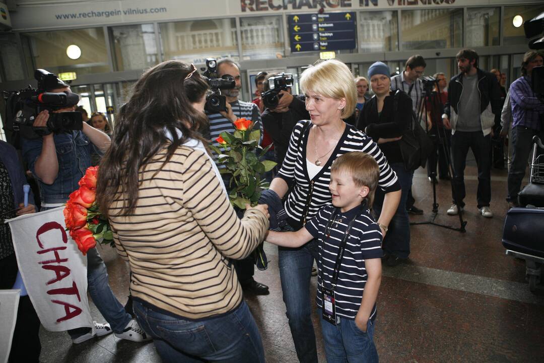 "Eurovizija 2011": Evelina Sašenko jau sugrįžo į Vilnių