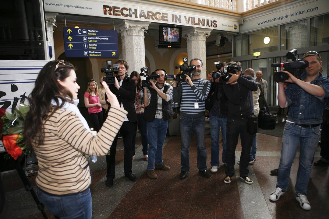 "Eurovizija 2011": Evelina Sašenko jau sugrįžo į Vilnių