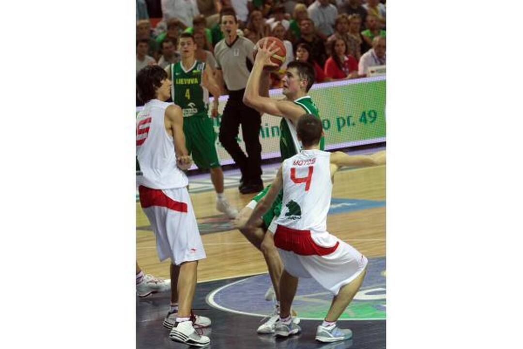 Jaunučių čempionato finalas: Lietuva - Ispanija 64:70