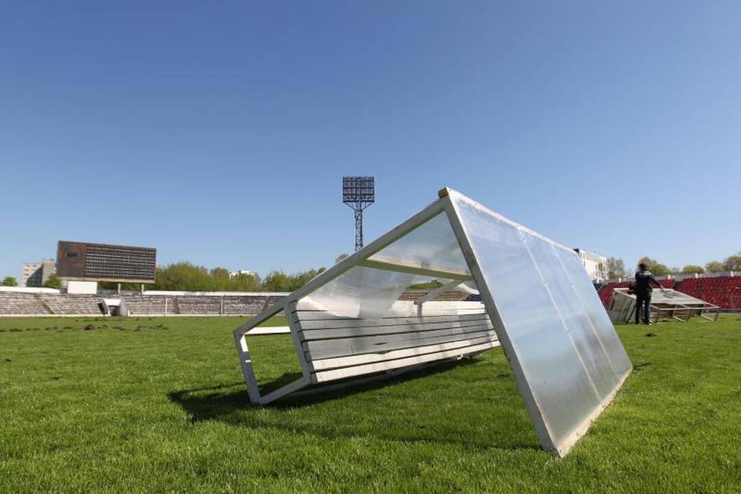 Vandalai nuniokojo Vilniaus „Žalgirio“ stadioną