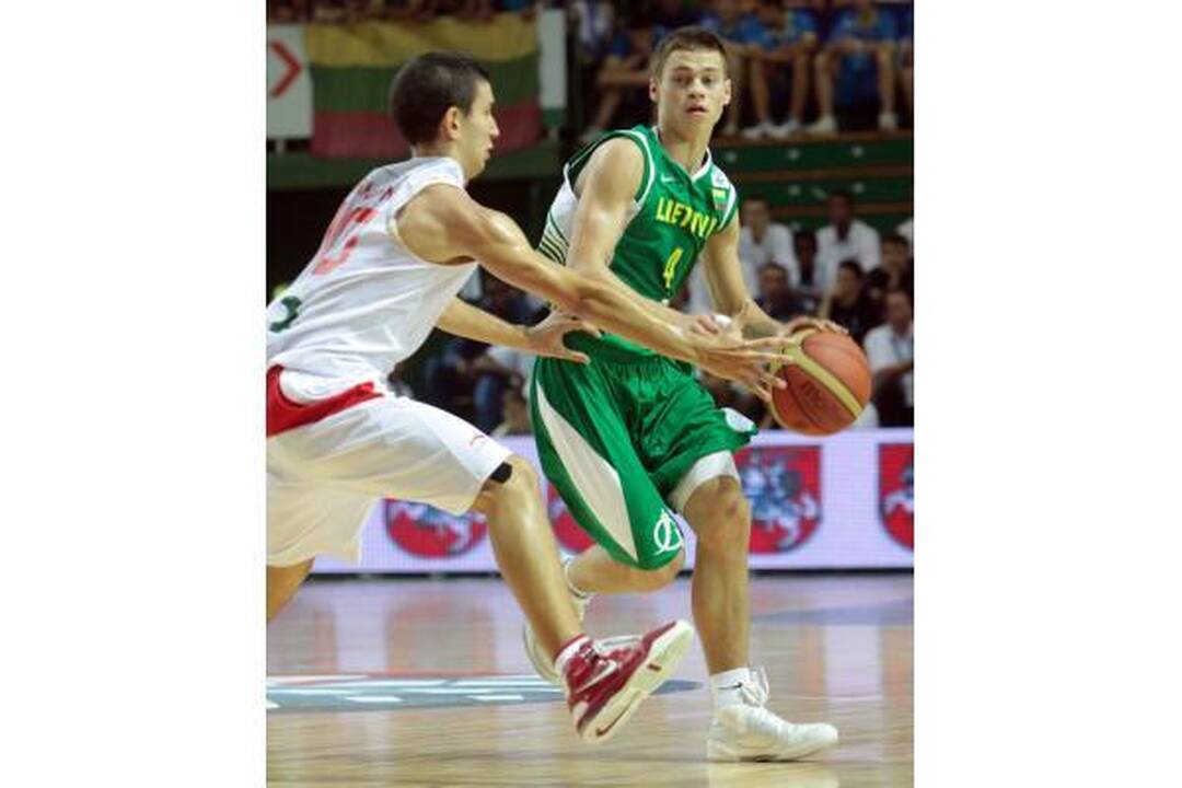 Jaunučių čempionato finalas: Lietuva - Ispanija 64:70
