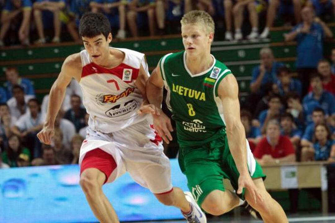 Jaunučių čempionato finalas: Lietuva - Ispanija 64:70