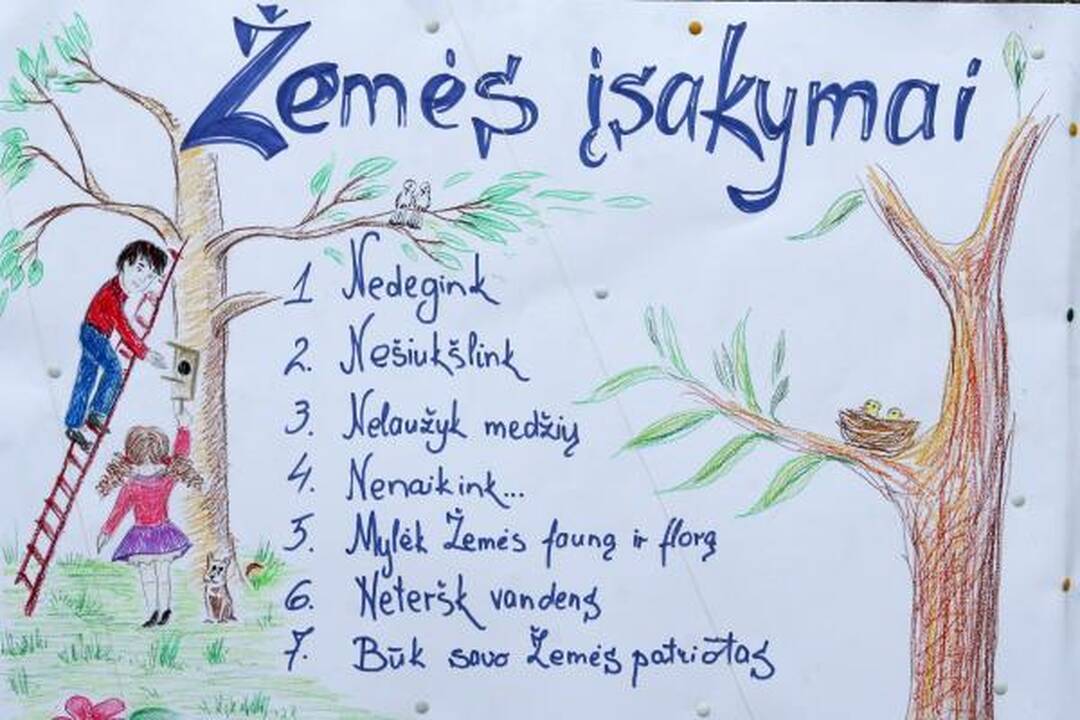 Žemės dienai – linksmas šurmulys Botanikos sode