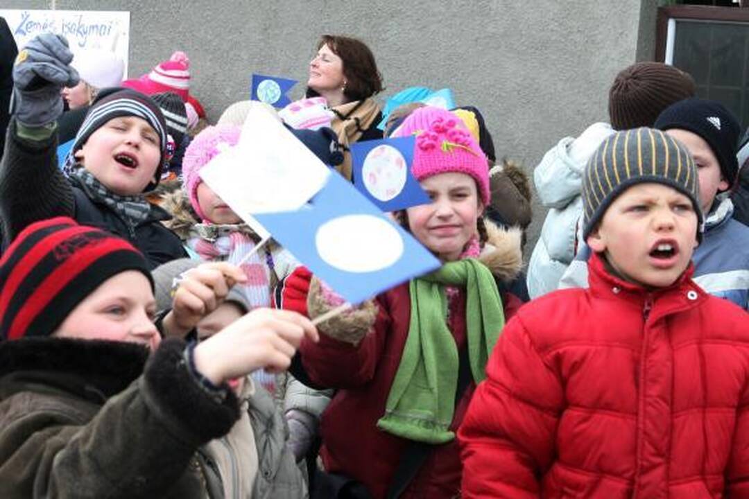 Žemės dienai – linksmas šurmulys Botanikos sode