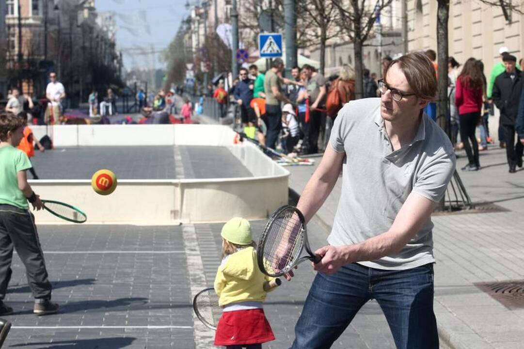 Vilniečiai kviečiami sportuoti sostinės centre