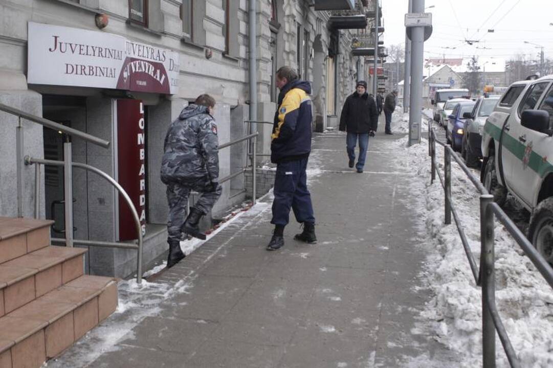 Vilniuje žaibiškai apvogta juvelyrikos parduotuvė (atnaujinta)