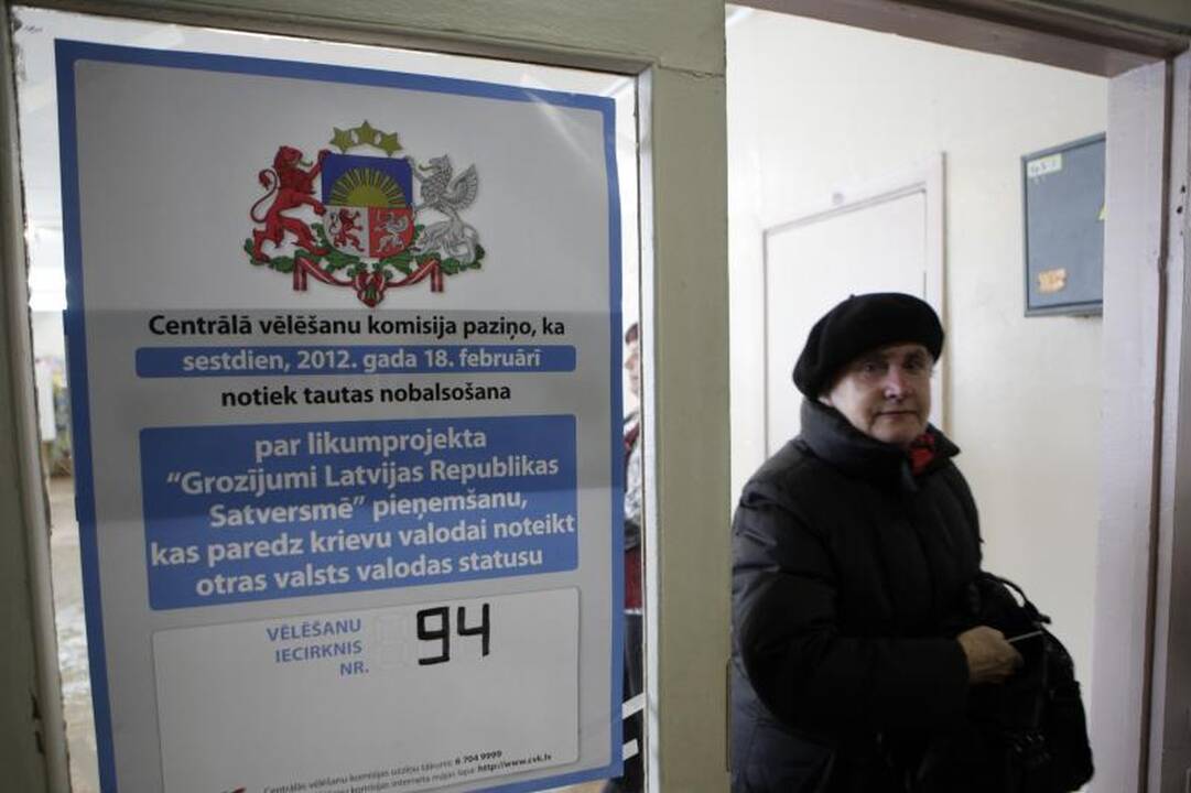 Latvijoje iki 16 val. referendume dalyvavo 50,79 proc. rinkėjų