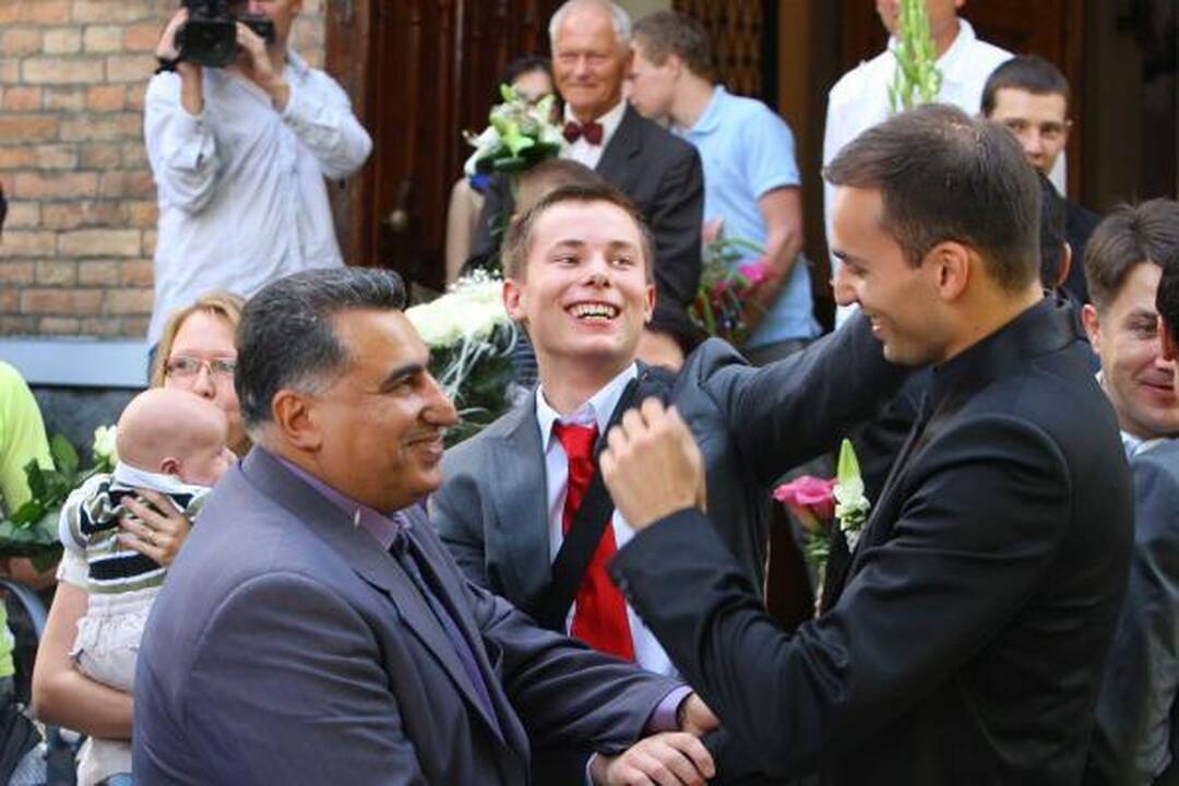 Goda ir Rolandas Alijevai džiaugiasi santuoka