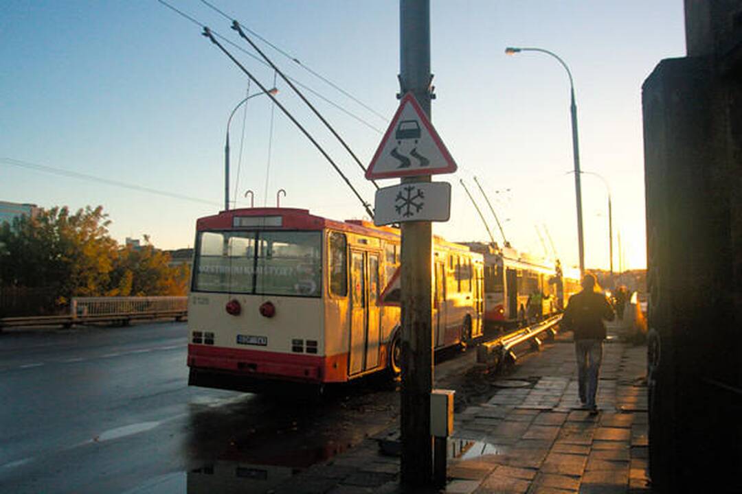 Vilniaus gatvėse dėl plikledžio fiksuotos 43 avarijos (dar papildyta)