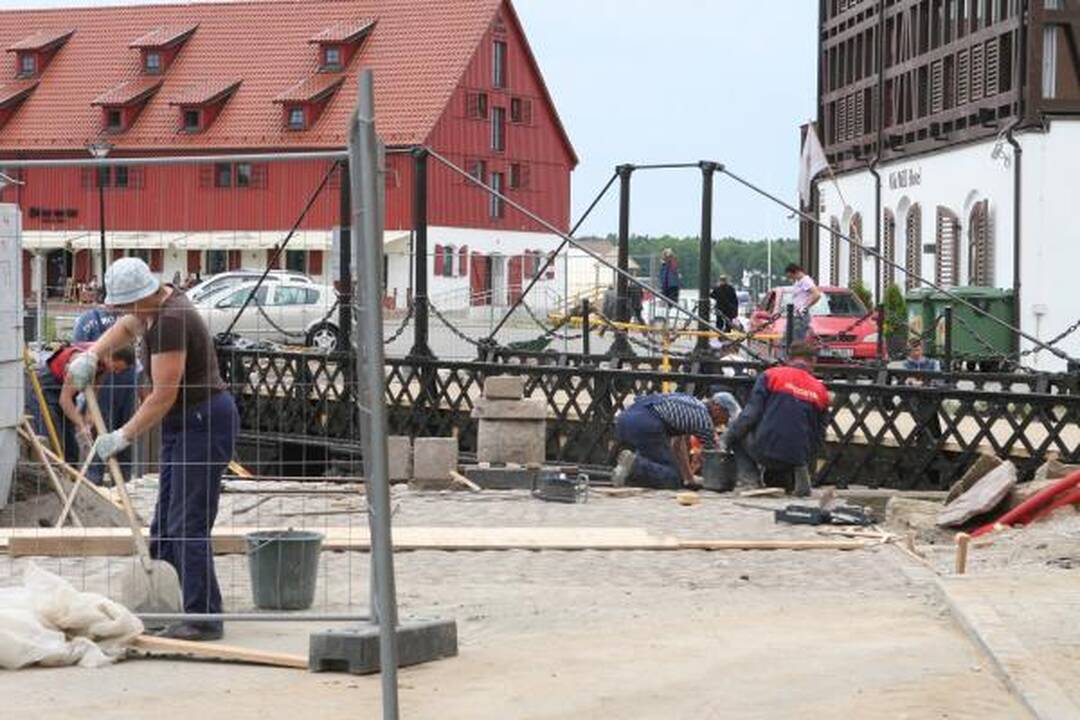 Išbandytas pasukamasis tiltelis