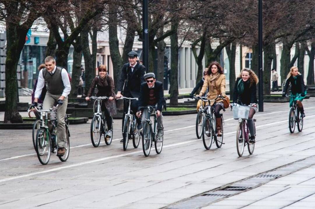 Kauno dviratininkų parade – daugiau nei šimtas dalyvių