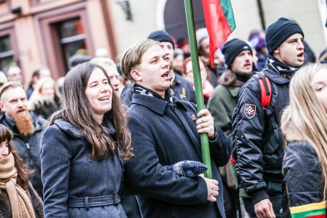 Provokacija nepavyko: tautininkų eitynės baigėsi sugiedojus himną