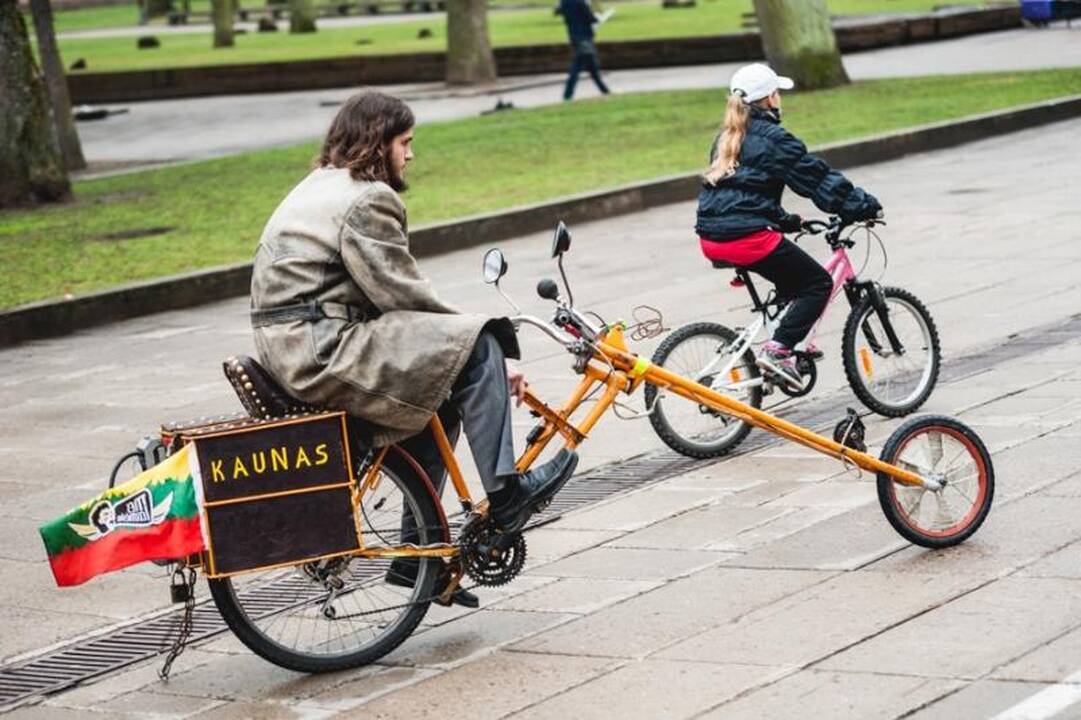 Kauno dviratininkų parade – daugiau nei šimtas dalyvių