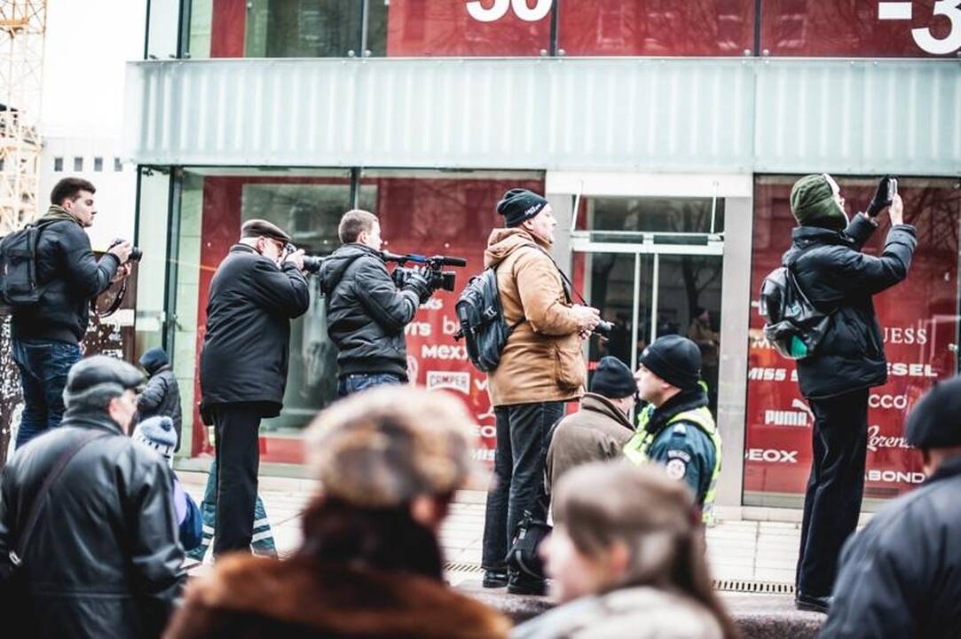 Provokacija nepavyko: tautininkų eitynės baigėsi sugiedojus himną