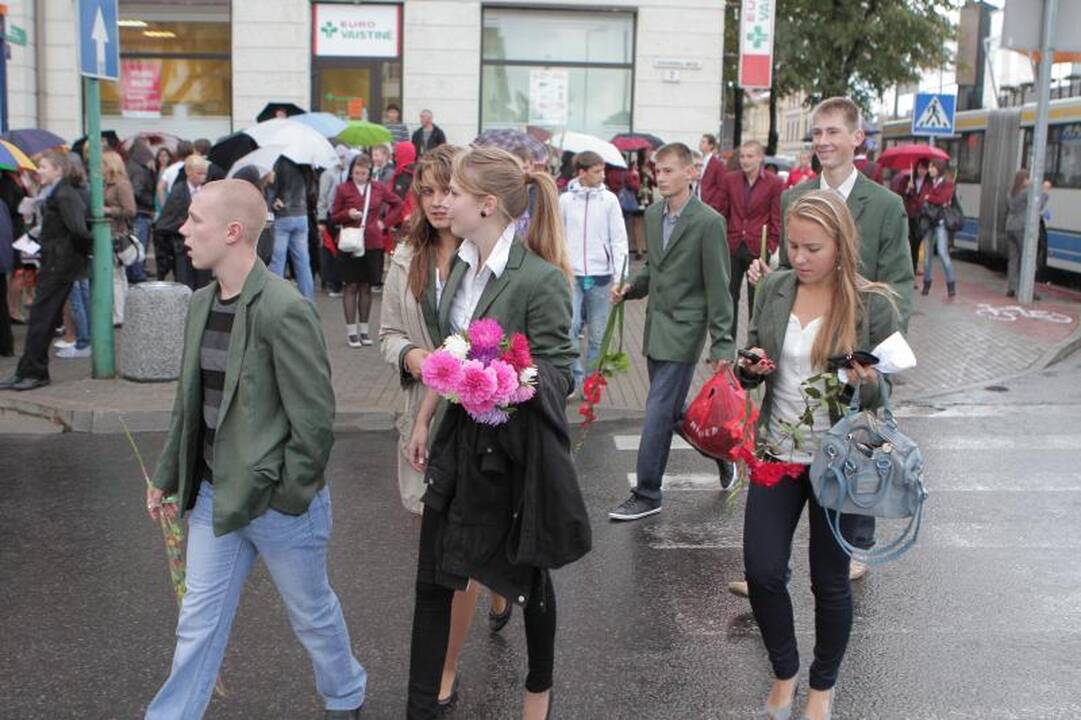 Klaipėdos moksleiviai rinkosi į Pirmąją pamoką