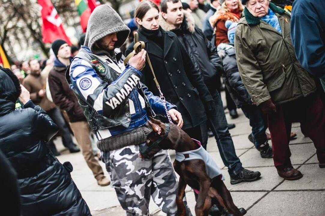 Provokacija nepavyko: tautininkų eitynės baigėsi sugiedojus himną