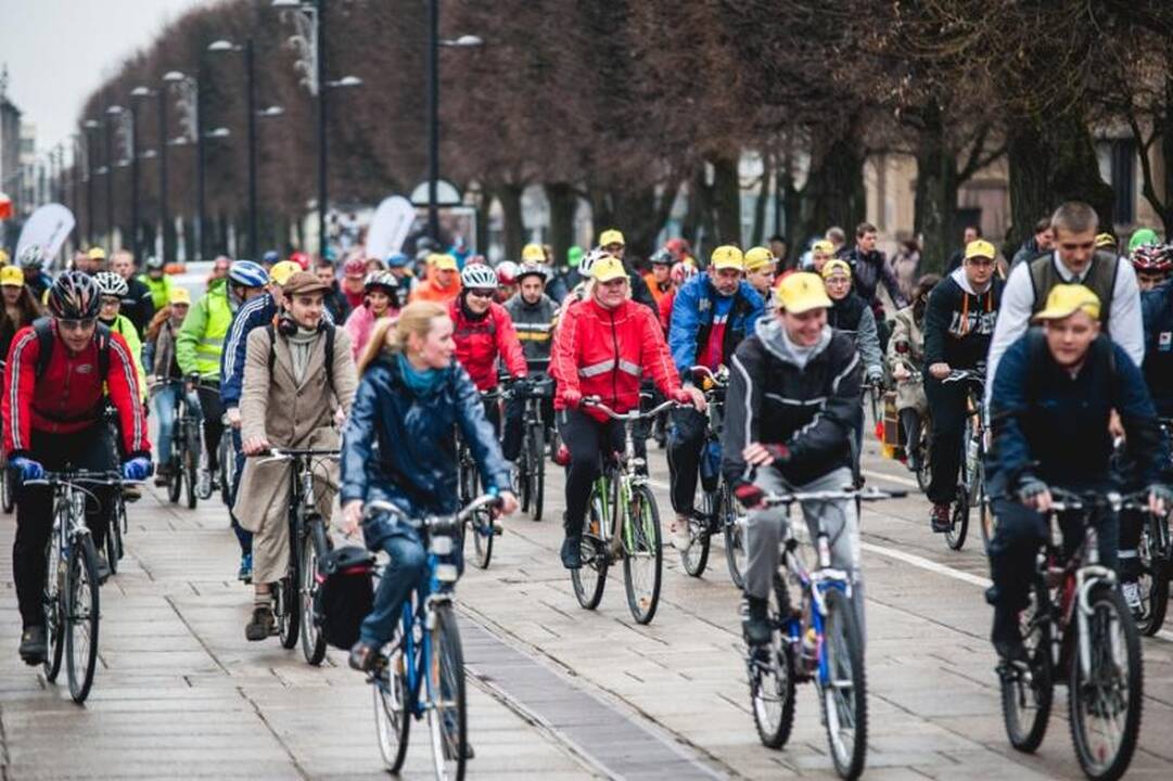 Kauno dviratininkų parade – daugiau nei šimtas dalyvių