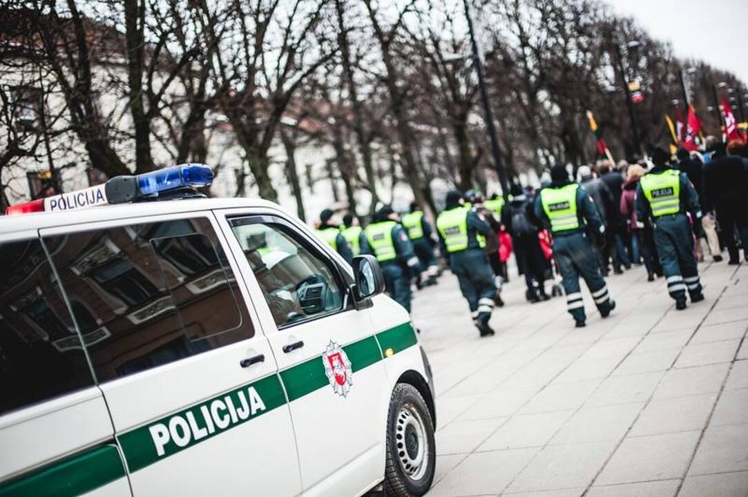 Provokacija nepavyko: tautininkų eitynės baigėsi sugiedojus himną