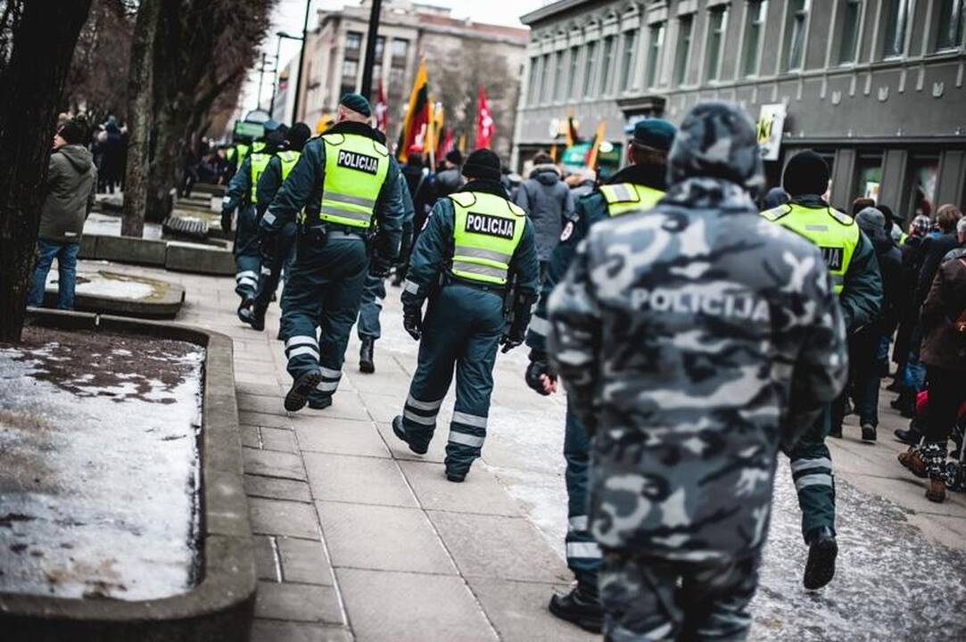 Provokacija nepavyko: tautininkų eitynės baigėsi sugiedojus himną