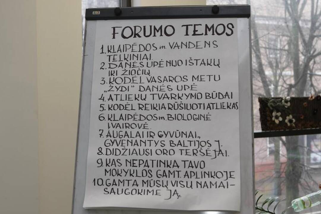 Klaipėdoje pirmą kartą surengtas gamtosaugos forumas