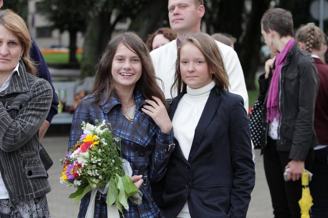 Klaipėdos moksleiviai rinkosi į Pirmąją pamoką