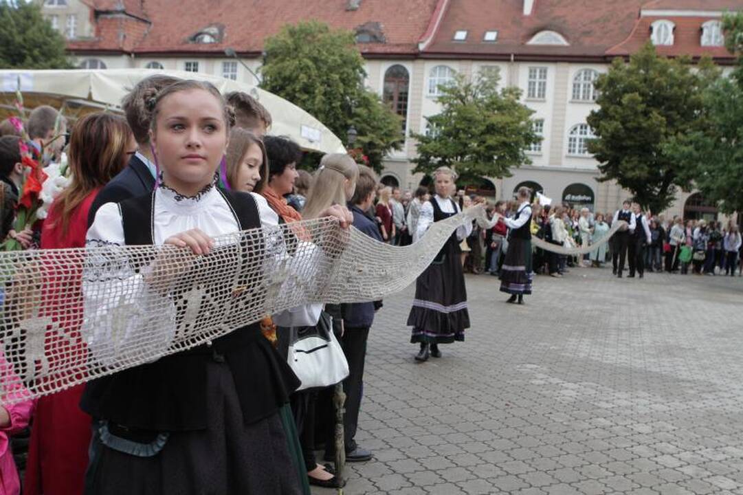 Klaipėdos moksleiviai rinkosi į Pirmąją pamoką