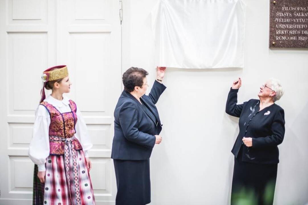 KTU įamžino dviejų Vasario 16-osios akto signatarų atminimą