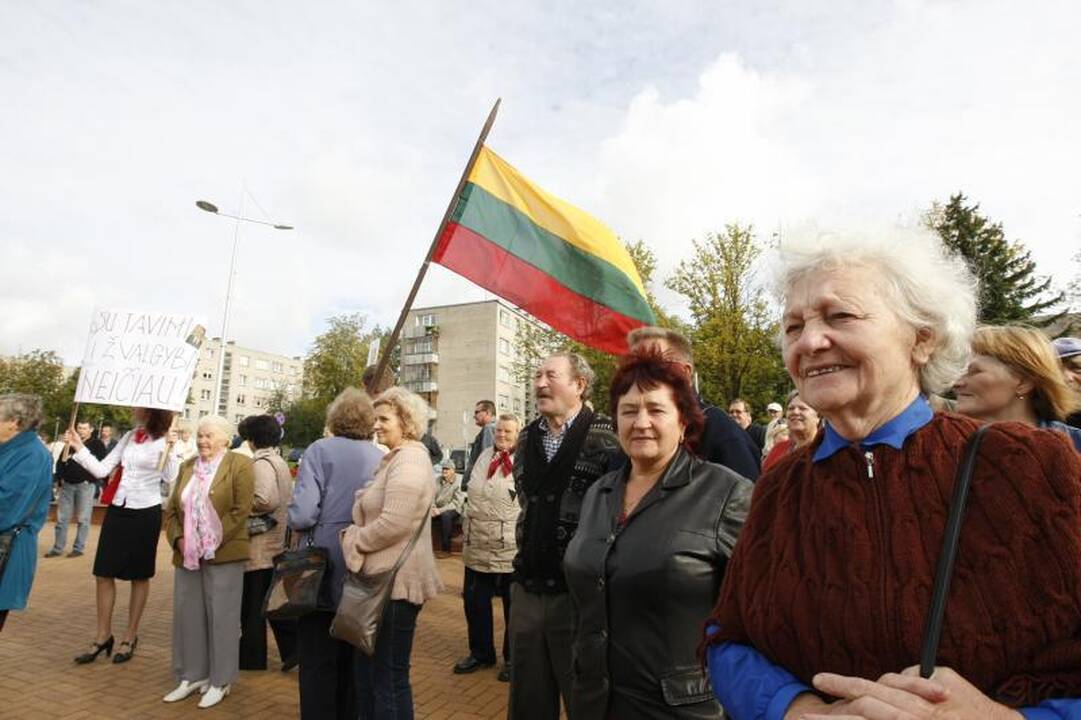 Prieš lemiamą posėdį – Klaipėdos rajono mero palaikymo piketas