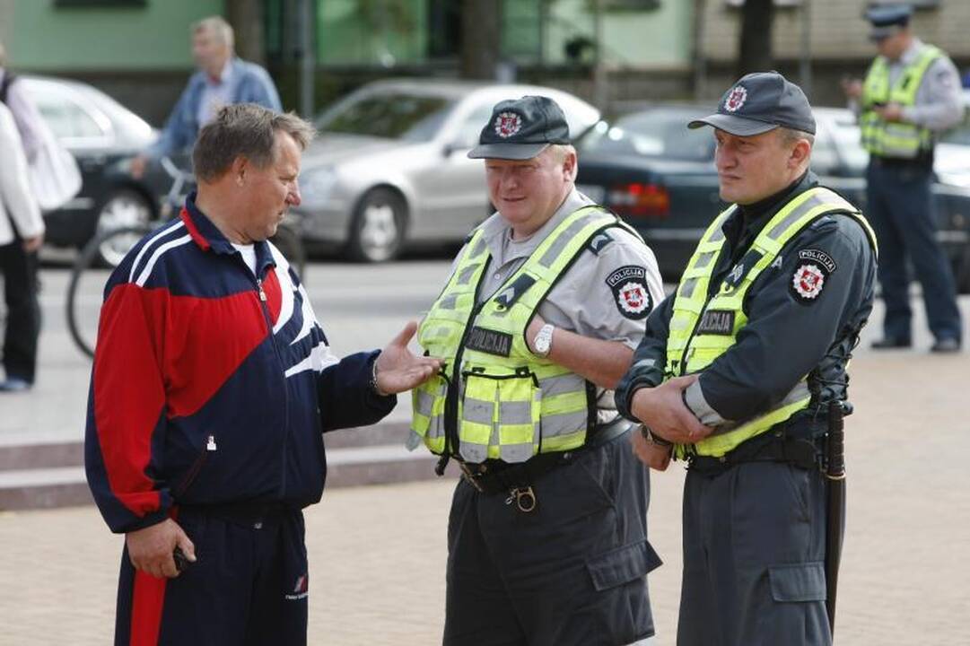 Prieš lemiamą posėdį – Klaipėdos rajono mero palaikymo piketas