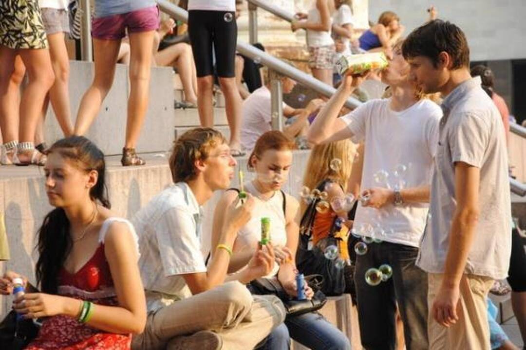 Pirmadienį Soboras skendo muilo burbuluose