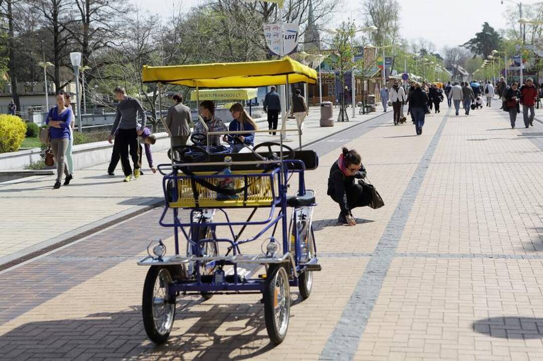 Palangoje šeštadienį gausiai lijo gintarais