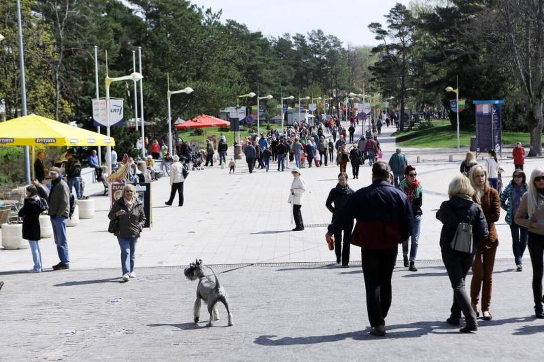 Palangoje šeštadienį gausiai lijo gintarais