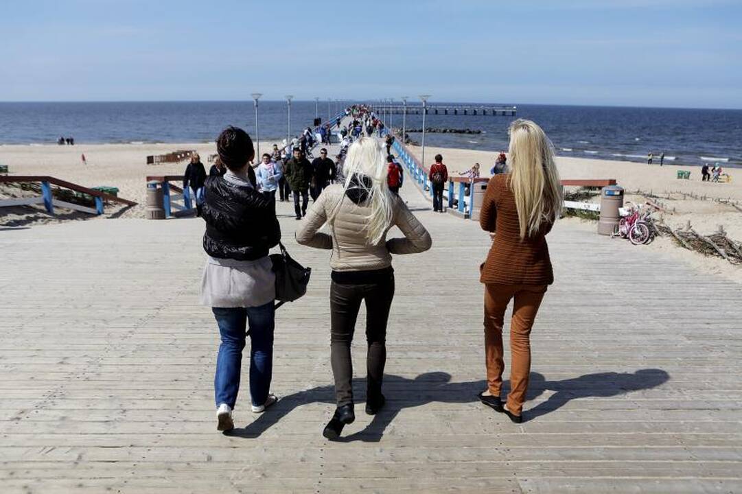 Palangoje šeštadienį gausiai lijo gintarais
