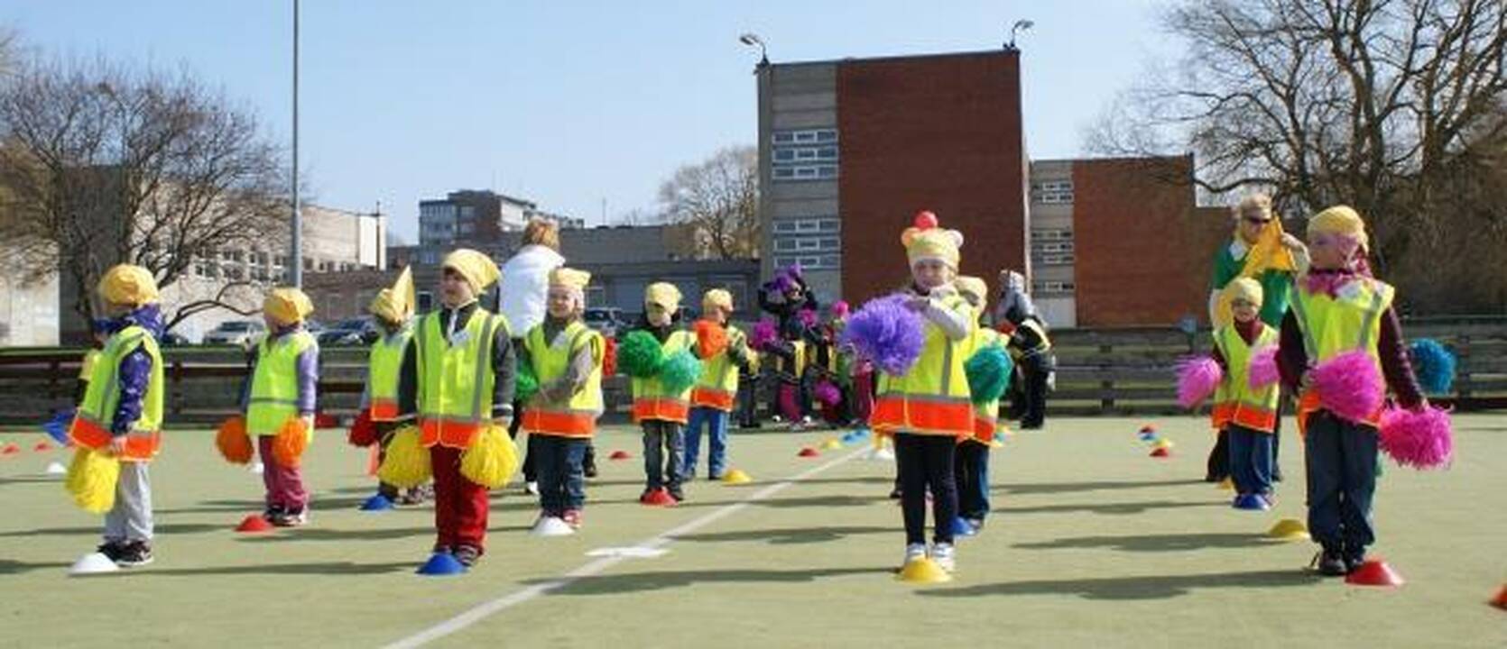 Mažieji klaipėdiečiai rinkosi į masinę mankštą