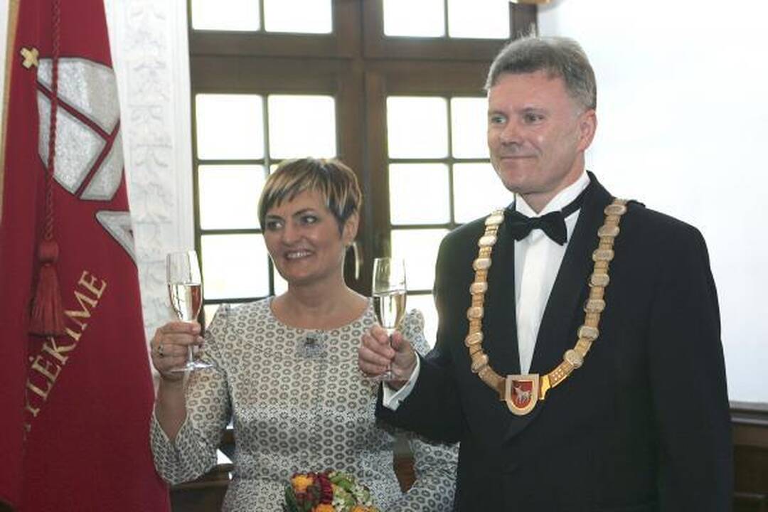 Kauno rotušėje inauguruotas naujasis Kauno meras R.Mikaitis (papildyta)