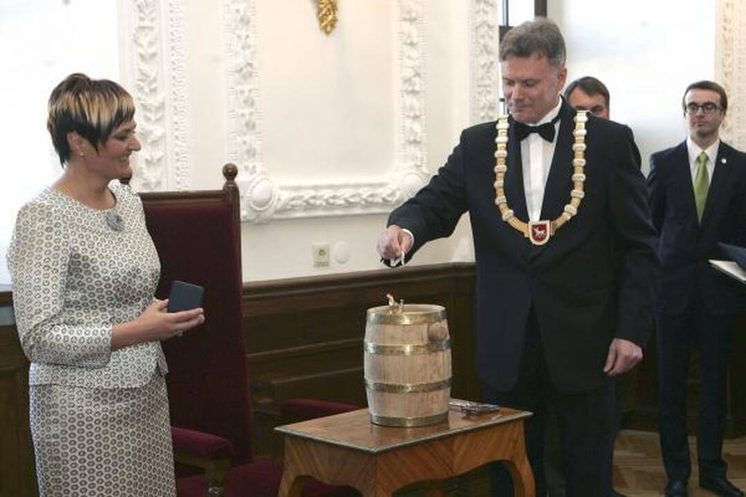 Kauno rotušėje inauguruotas naujasis Kauno meras R.Mikaitis (papildyta)