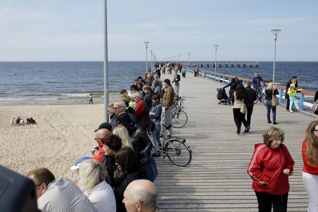 Palangoje šeštadienį gausiai lijo gintarais