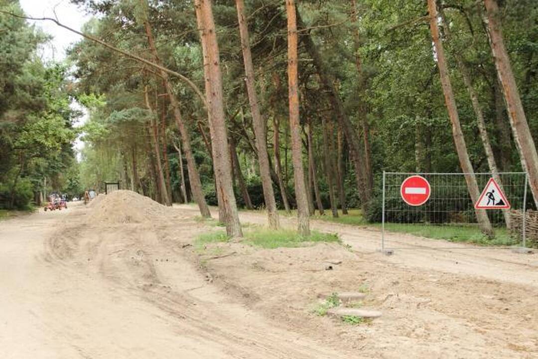 Palangos Meilės alėjos rekonstrukcija įstrigo