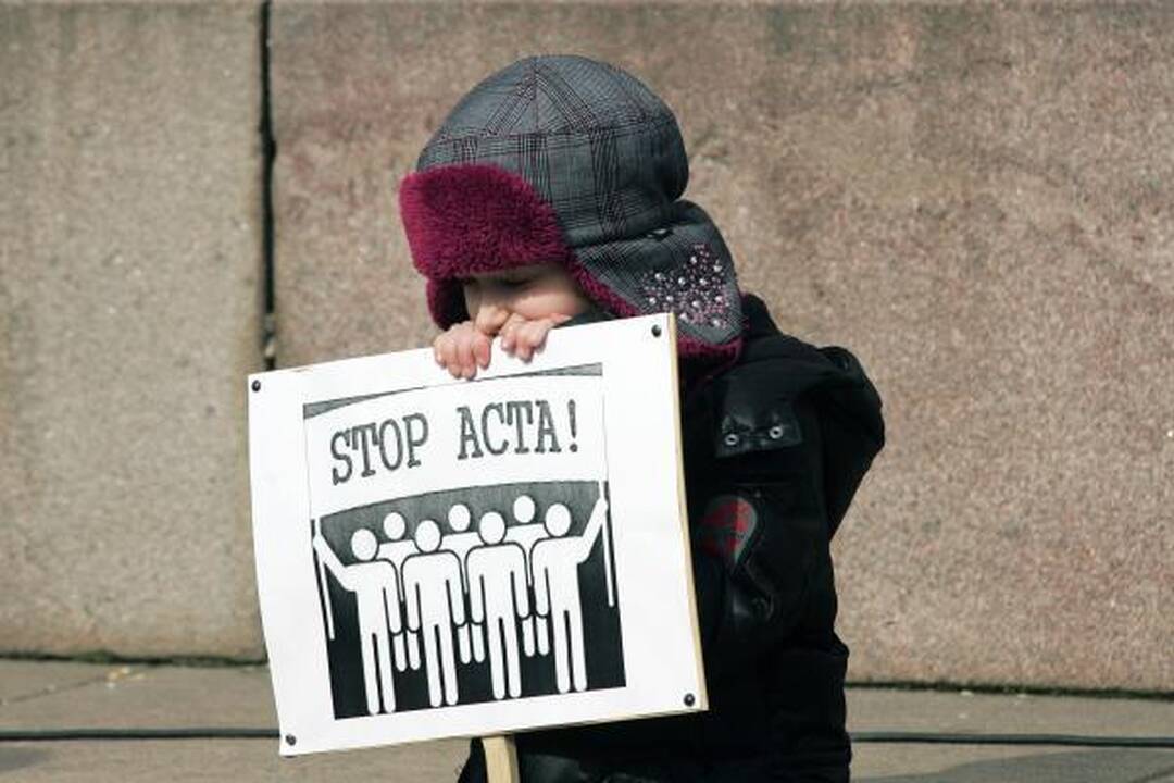 Kaune – dar vienas protestas prieš ACTA 