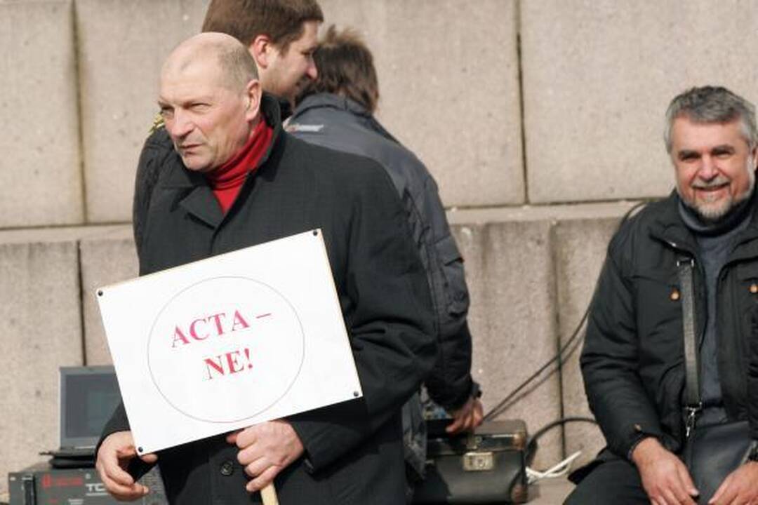 Kaune – dar vienas protestas prieš ACTA 