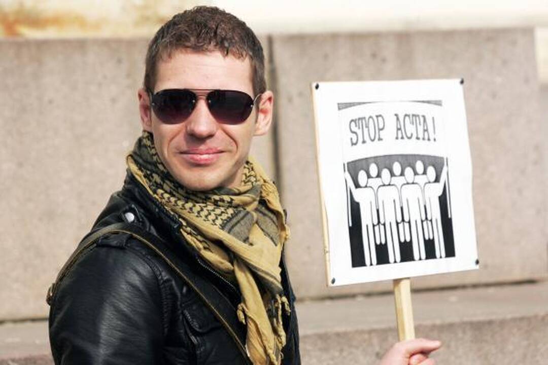 Kaune – dar vienas protestas prieš ACTA 