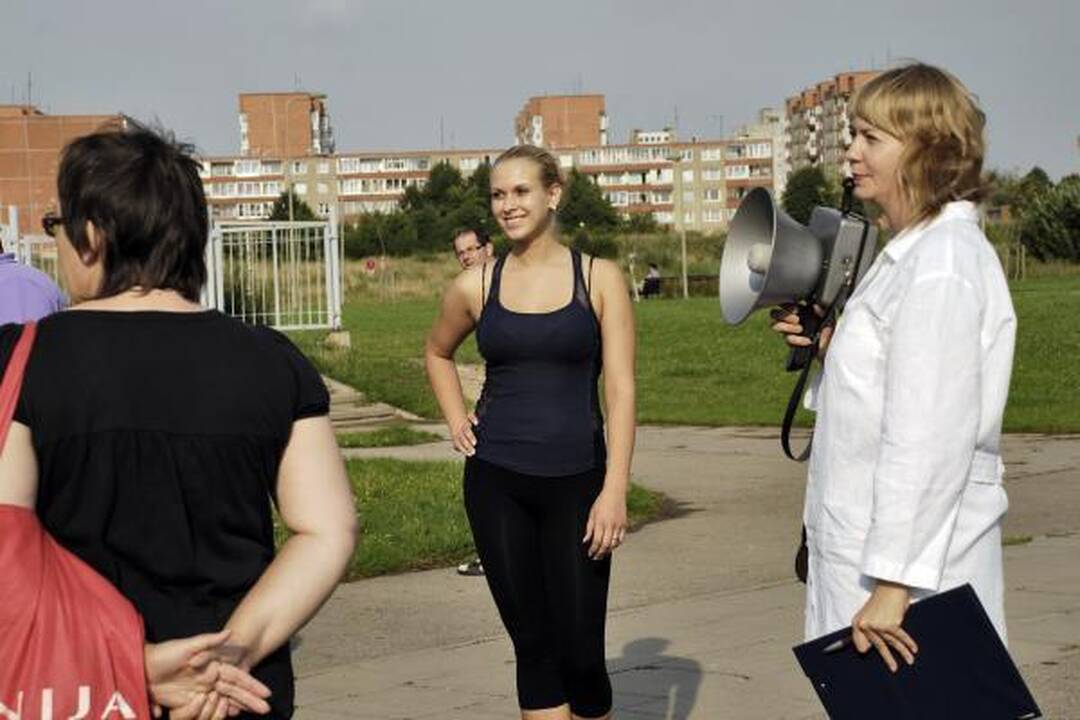 Nemokamoje mankštoje – pavieniai klaipėdiečiai