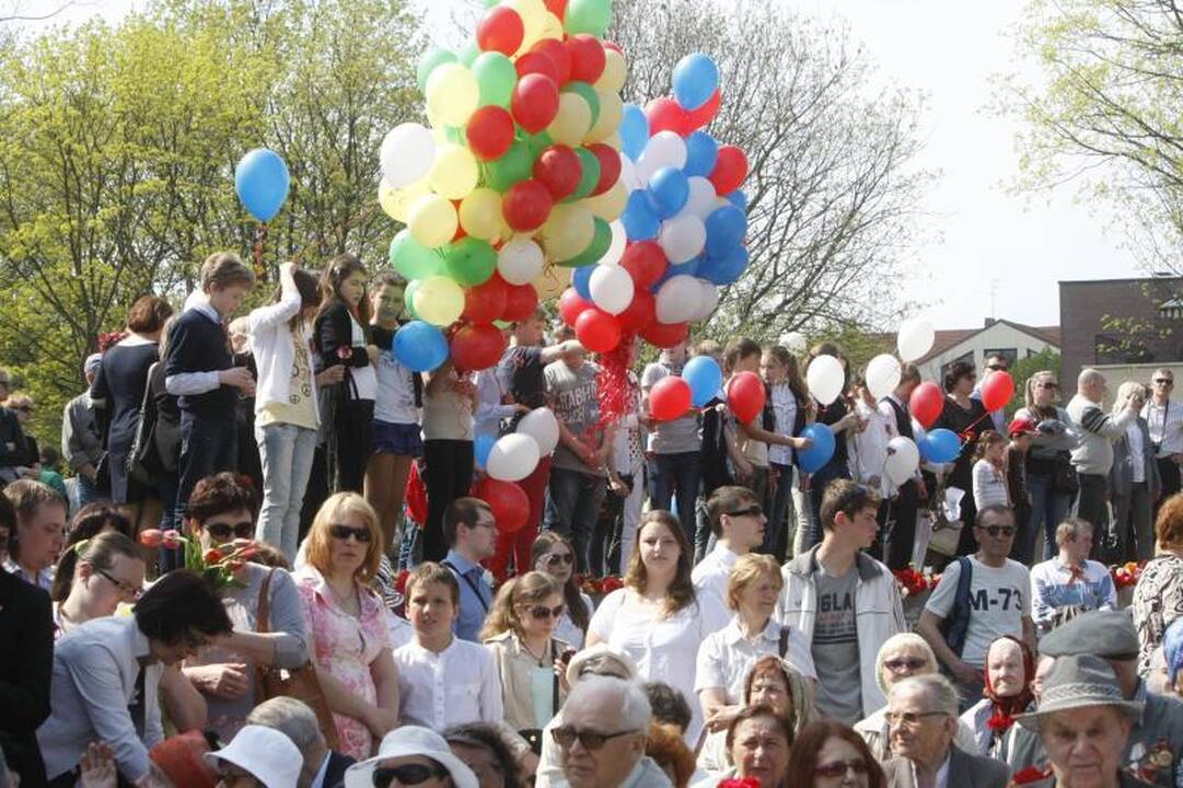 Klaipėdiečiai paminėjo  Pergalės dieną   
